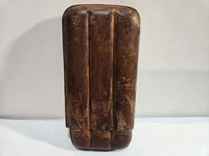 Vintage Echt Leder Zigarrenetui Etui für 3 Zigarren 7982/17 - Bild 1 von 4