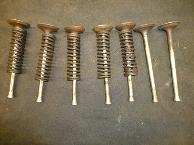 Seven Used Engine Valves & Five springs from Model "A" Ford 5 11/16" X 1 1/2" - Image 1 of 4