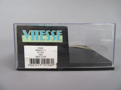 C941 Vitesse V106A Cina Scatola Vuoto per Renault 4 F4 Van 1963 Grigio Chiaro 1: - Immagine 1 di 4