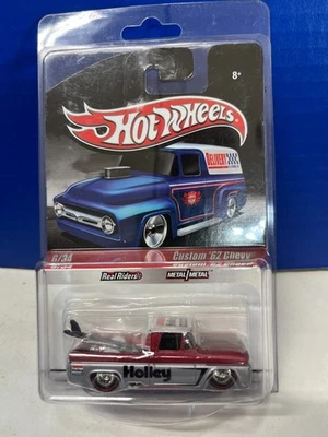 1/64 HOT WHEELS REAL RIDERS CUSTOM 1962 CHEVROLET PICKUP TRUCK HOLLEY - Image 1 of 2