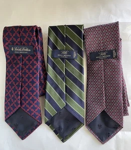Vintage Paket mit 3 Brooks Brothers Machern/346 Seidenkrawatten gestreift - Bild 1 von 20