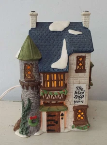 Casa de Navidad Dept 56 THE WOOL SHOP Hilo Dickens Village Series 1988 - Imagen 1 de 6