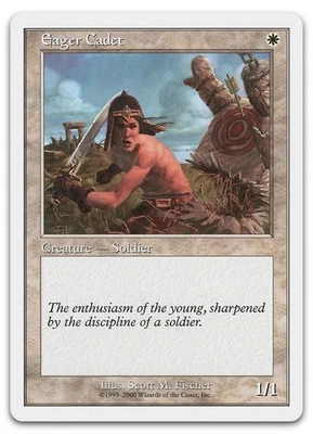 Eager Cadet (LP) Starter 2000 S00 Magic MTG - Image 1 of 2