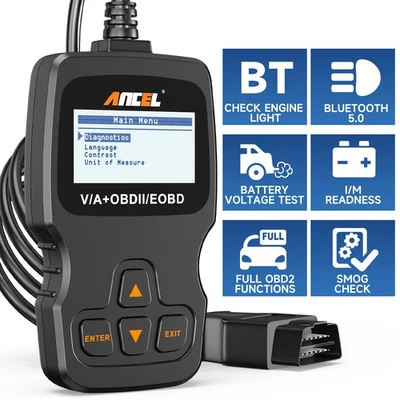 ANCEL AD310 BT OBD2 Scanner Diagnostic Bluetooth Check Engine for iOS Android - Image 1 of 4