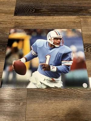 Warren Moon 16x20 Photo Signed COA Football Autographed Houston Oilers NFL - Image 1 of 3