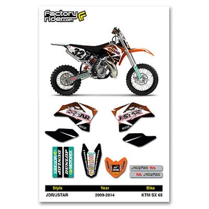 2009 - 2014 KTM SX 65 JSTAR Dirt Bike Graphics kit Motocross Graphics Decal - Picture 1 of 5