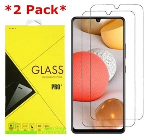 2-Pack Premium Real Tempered Glass Screen Protector for SAMSUNG Galaxy A42 5G - Picture 1 of 6