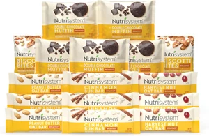 16 Count Nutrisystem Breakfast Bars Pack Muffins And Biscotti Weight Loss Health - Picture 1 of 11
