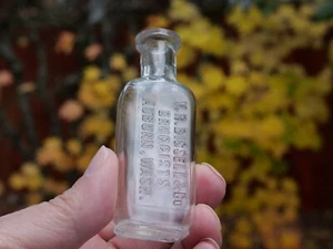 2 Unzen "Bissel-Drogenisten-Auburn, Wash" Flasche-kleiner Lippenchip + Blitzriss im Hals - Bild 1 von 6