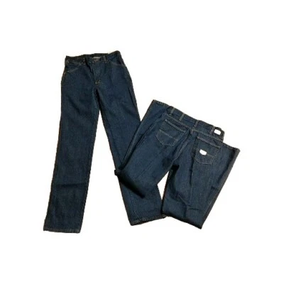 Lote de (2) Jeans Red Kap Azul Oscuro Talla 32 x 36 RN15220 / PD54PW6 Foto 1 de 4