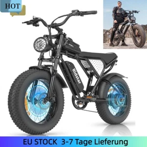 NEW 100OW Elektrofahrrad,20 Zoll Off-Road E-Bike 15Ah 45km/H Ridstar Q20 Mini - Bild 1 von 21