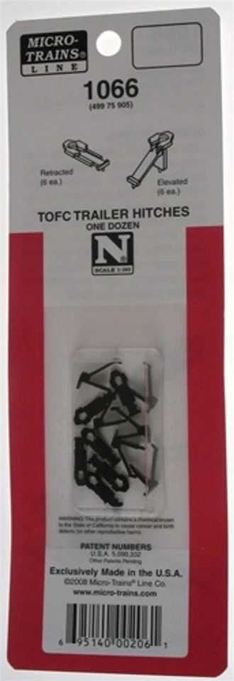 Micro Trains N Scale ~ (1066) Trailer Hitch Stands (12) ~ 49975905 - Image 1 of 1