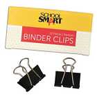 School Smart Binder Clips, 1-1/4 Inches, Medium, Pack of 12