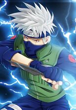 Kakashi Hatake Original Art Poster - Frame Option - Naruto Anime | NEW USA #2