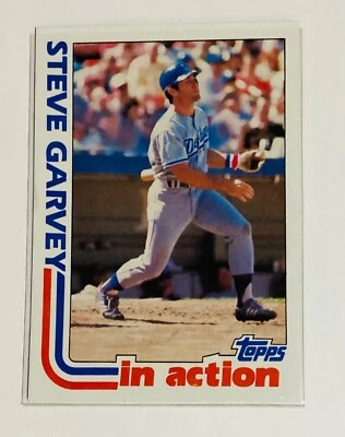 TOPPS 1981 STEVE GARVEY IN ACTION UNGRADED EX-NM - Image 1 of 2
