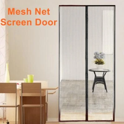 New Mosquito Mesh Net Screen Door Hands-Free with Magnets - Image 1 of 4