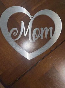 Custom Metal Sign Mom Heart Decor New Gifts - Picture 1 of 2