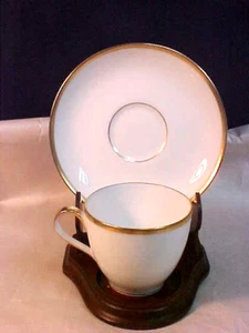 Theo Haviland Limoges Demitasse Cup & Saucer Porcelain Made in France - Set of 2 - Picture 1 of 4