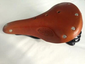 Sillín de cuero Brooks Flyer S miel para mujer  - Imagen 1 de 3