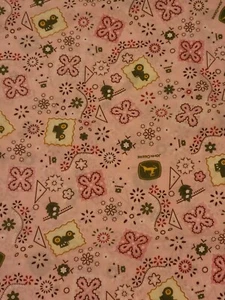 John Deere Tractor cotton fabric 45" wide by the yard - Picture 1 of 1