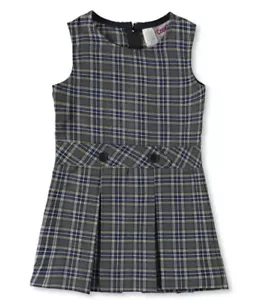 Royal Park Schuluniform Mädchen Gr. 8 Kleid blau/gold/weiß/grau kariert Pullover USA - Bild 1 von 3