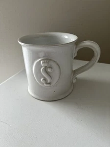 BENNINGTON POTTERS VERMONT 1736 LARGE White Coffee Mug | Vase | Shabby Chic - Picture 1 of 9