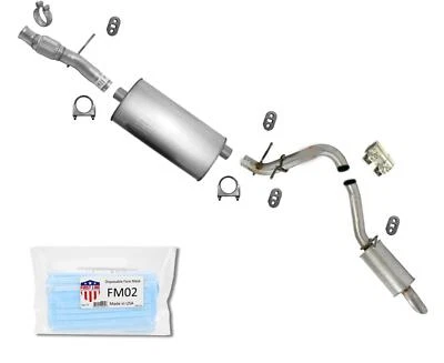 Sistema de escape de tubo silenciador con abrazaderas para Chevrolet Suburban 2015-2020 5,3 L Foto 1 de 4