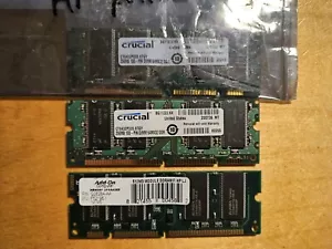 3x HP LaserJet 100 pin DDR SODIMM DIMMS 2x 256MB, 1x 512MB Q7720A Q2628A - Picture 1 of 1