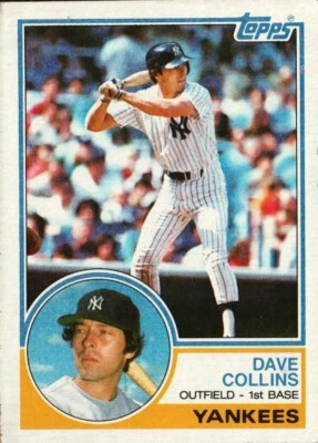 1983 Topps Baseball #359 - Dave Collins - New York Yankees  83-1642 - Image 1 of 2