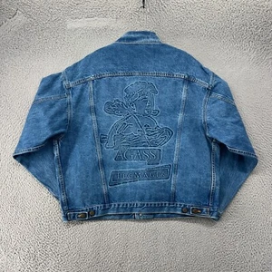 Chaqueta De Colección Andre Agassi Para Hombre Extra Grande Azul Años 90 Denim Jean Trucker - Imagen 1 de 14