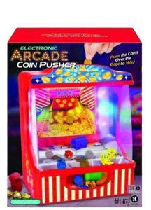 Electronic Arcade Coin Pusher Carnival Game 5 Ways to Play Ambassador - Picture 1 of 7