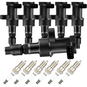 For Jaguar S-Type 3.0L X-Type 2.5L 2003 2004 2005 Ignition Coil Spark Plugs - Picture 1 of 6