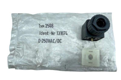 Burkert 2508 0-250VAC/DC 3P+E Female Solenoid Connector - Image 1 of 4