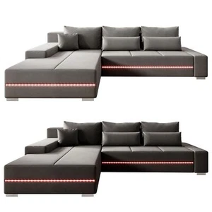Sofa Ecksofa Couch Schlafsofa Bettsofa Stoff Wohnlandschaft Wohnzimmer Juskys® - Bild 1 von 12