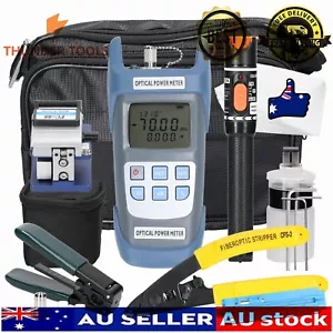 Thunder Tools Fiber Optic FTTH Tool Kit Optical Power Meter Fiber Cleaver - Picture 1 of 11