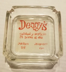Rare Vintage Denny's Calidad y Servicio Acapulco Mexico Ashtray Spanish Language - Picture 1 of 10