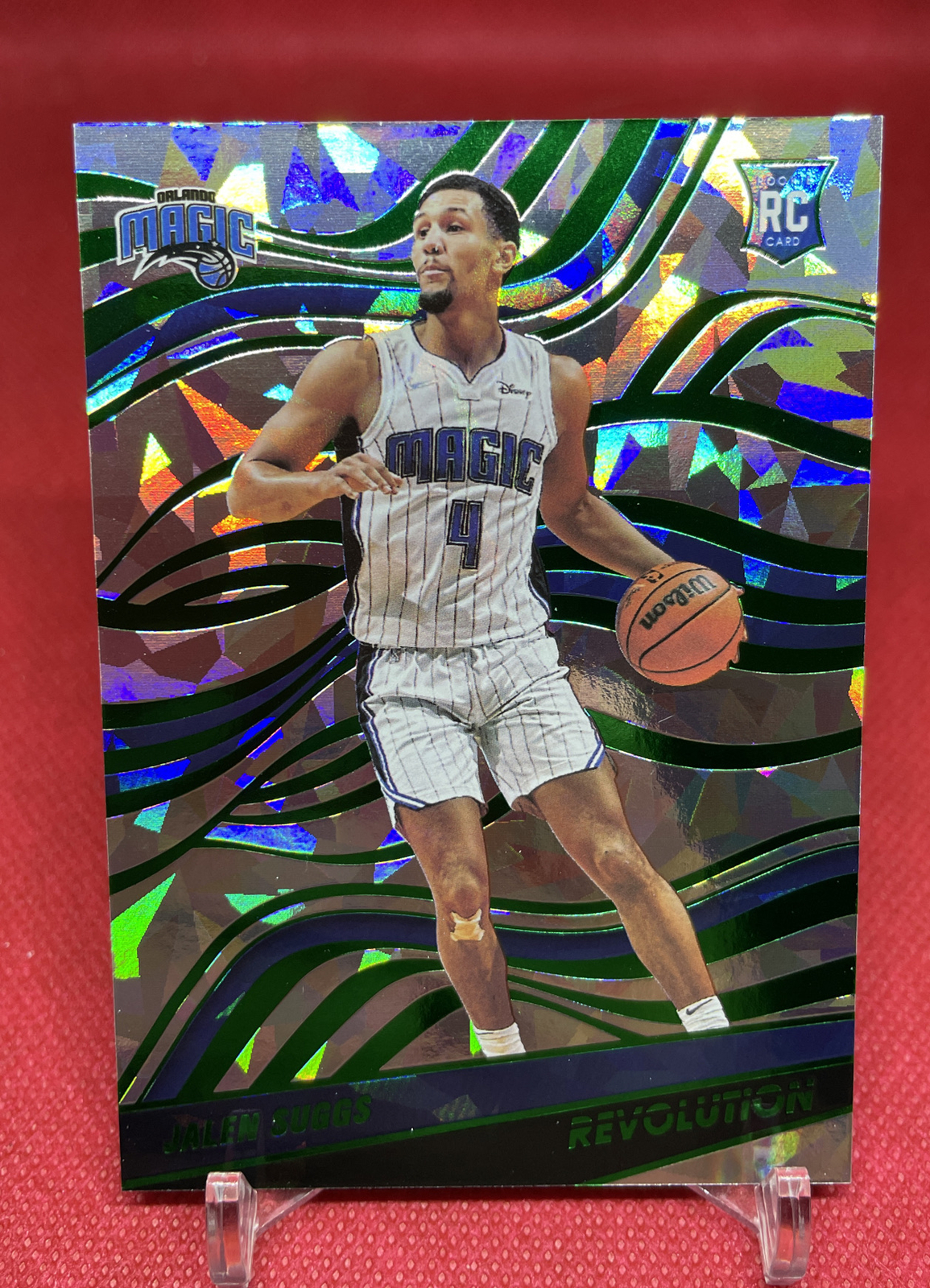 2021-22 Revolution Jalen Suggs Chinese New Year Emerald 25/88 Rookie #126