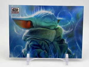 Call the Jedi Mini Diamond Refractor 2024 Topps Star Wars Galaxy #76 Grogu - Bild 1 von 2
