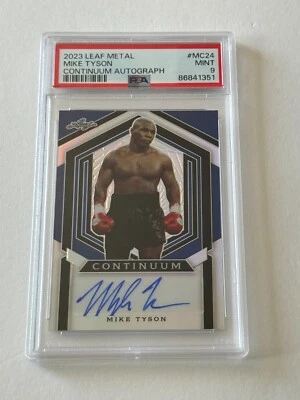 2023 Leaf MIKE TYSON Continuum AUTOGRAPHED Signed AUTO Card # 104/393 Mint PSA 9 - Image 1 of 4