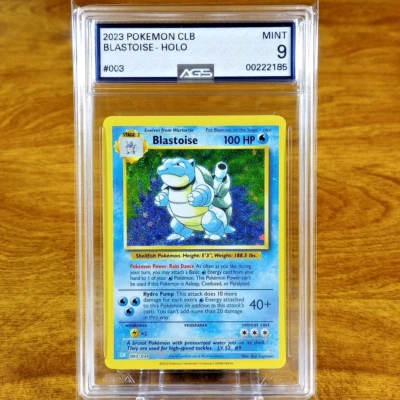 Pokemon Trading Card Game Classic Blastoise CLB 003/034 AGS Mint 9 Holo 2023 - Image 1 of 3