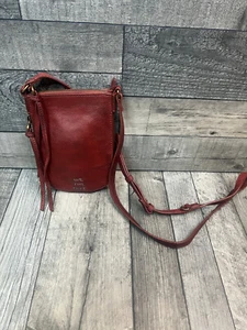 Free People Wyatt Umhängetasche Ziegelrot Leder We The Free Freizeit Boho - Bild 1 von 10