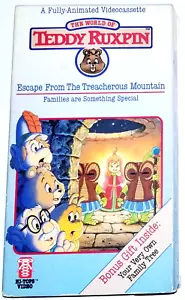 The World of Teddy Ruxpin: Escape From The Treacherous Mountain (VHS, 1987) - Foto 1 di 7