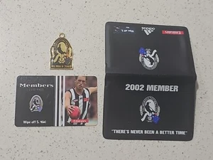 2002 AFL COLLINGWOOD SEASON TICKET & SOCIAL MEMBERSHIP MEDALLION π₯ - Picture 1 of 7