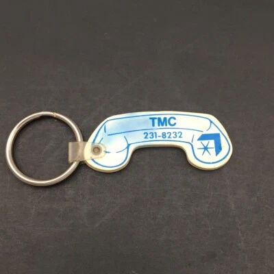 TMC Long Distance Telephone Service Bowling Green KY Ad Keychain 1990's Phone - Image 1 of 3