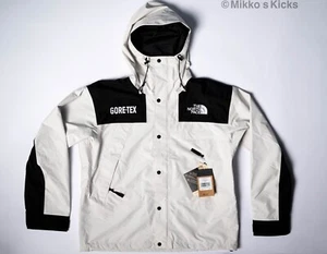Men's The North Face GORE TEX GTX Mountain Full Zip Hooded Dryvent Jacket White - Picture 1 of 12