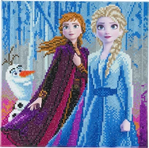 Craft Buddy Crystal Art Hágalo usted mismo enmarcado ELSA ANNA & OLAF CONGELADO kit de imágenes 30x30 cm