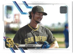 YU DARVISH 2021 TOPPS BASE SET HORIZONTAL VARIATION SHORT PRINT SP PADRES - Picture 1 of 1