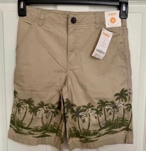 Gymboree Khaki Palm Tree Shorts Boy Size 8 NWT - Picture 1 of 3
