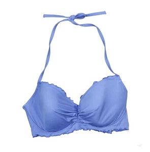 Sujetador Sundazed Talla Nixie Color Sólido Volantes Con Aros Bikini Top 36DD NUEVO CON ETIQUETAS Azul - Imagen 1 de 1