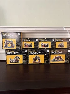 Brand New Lot of 7 Spooky Hollow Halloween Toy Village, Vintage Retired NOS - Picture 1 of 8